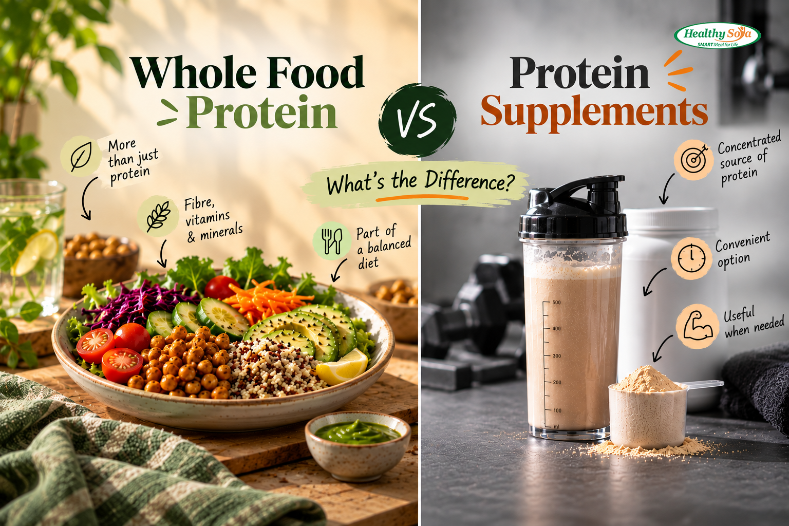 Whole Food Protein vs Protein Supplements: What's the Difference?