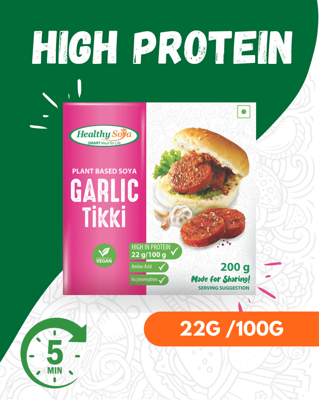 Protein Tikki (Garlic Chilli)