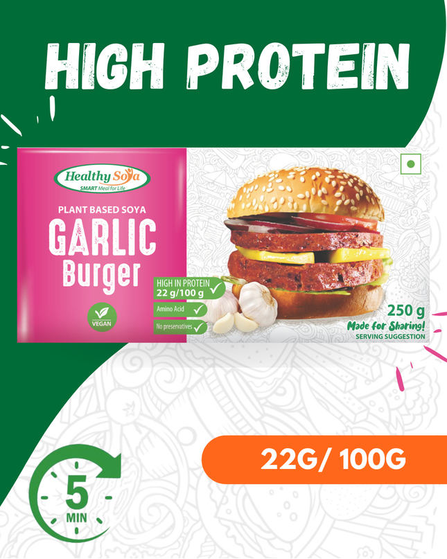Protein Burger (Garlic Chilli)